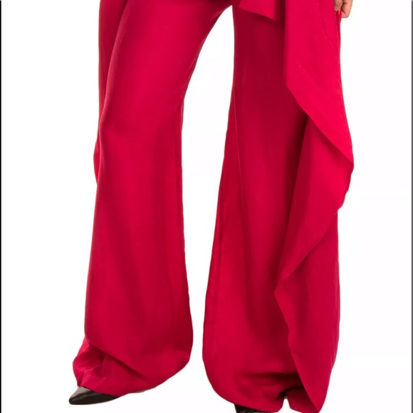 🎊HOST PICK 🎉Silk Draped Sides Wide Leg pants - Picture 3 of 9